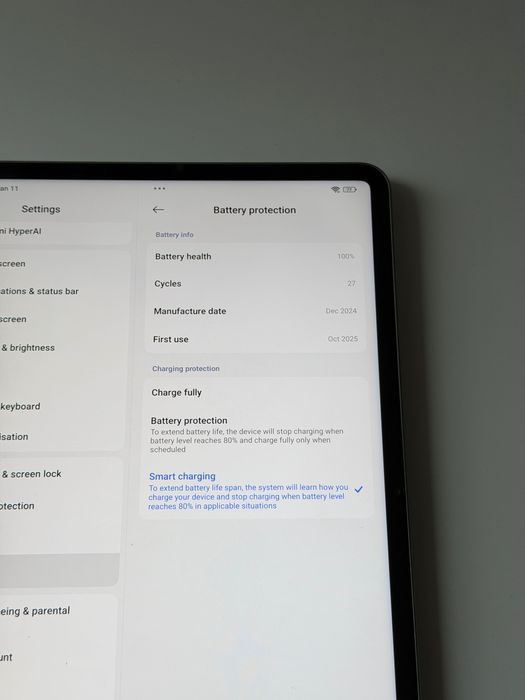 Като нов ! Xiaomi Pad 7 256 Gb Green + Xiaomi Pad 7 Floating Keyboard