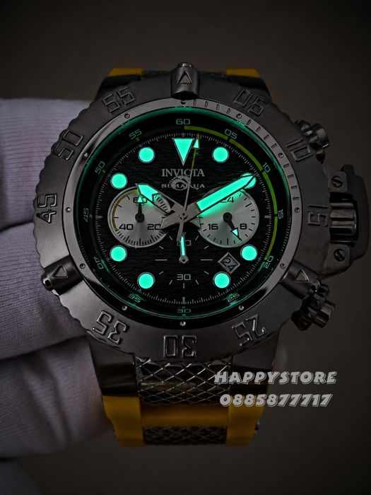 INVICTA SUBAQUA Yellow 50 mm, Инвикта нов мъжки часовник