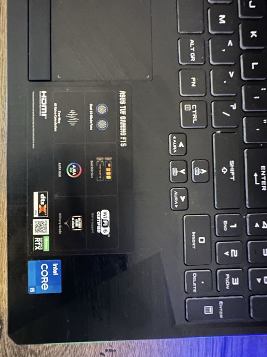 Laptop Gaming ASUS TUF F15 – i5 11th Gen, RTX 3050, 8GB RAM, 500GB SSD