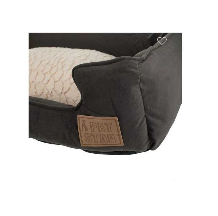 Легло за домашни любимци Mercado Trade, Правоъгълно, Сиво с бяло