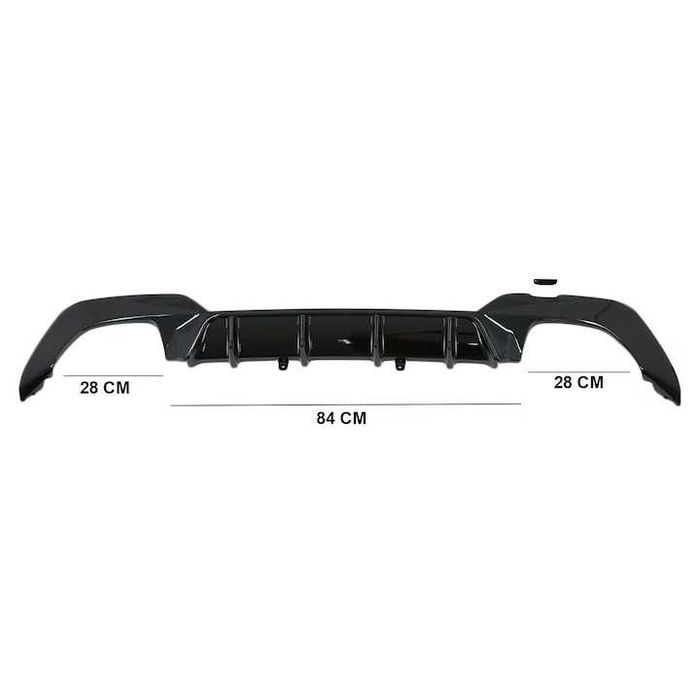 Difuzor Bara Spate M BMW G20 G21 model 340, 340i M look, Negru Lucios