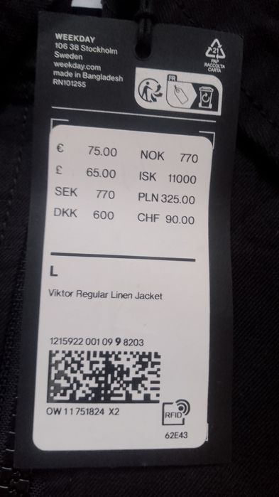 Мъжко яке  ново.