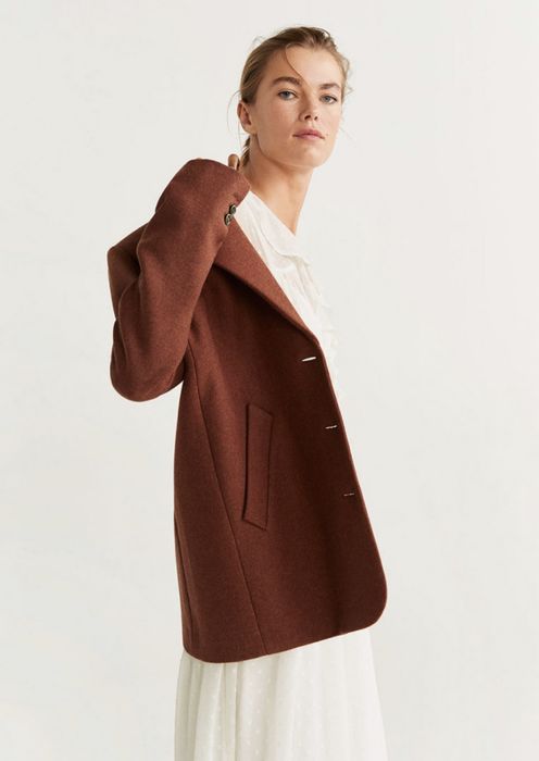 пальто пиджак Mango шерсть 44-46 БЕЗ ТОРГА