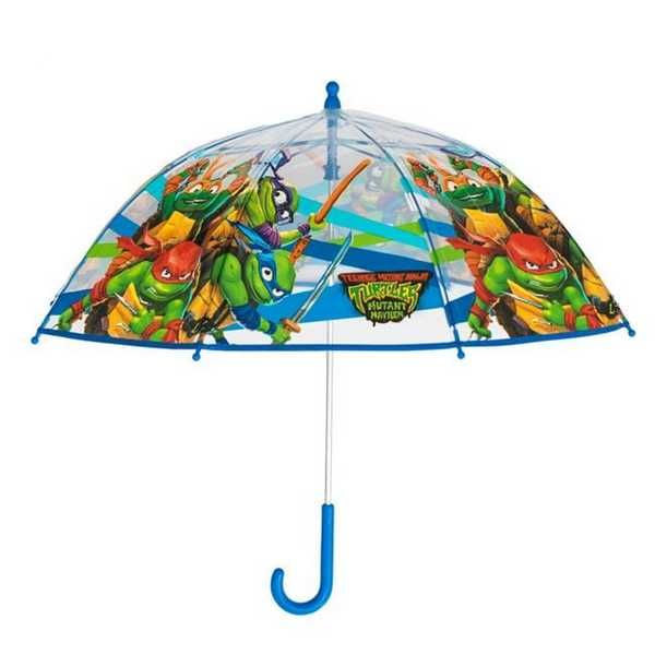 Автоматичен чадър за деца Mercado Trade, Костенурките нинджа, Зелен