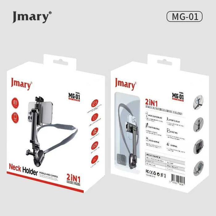 Гибкий держатель для телефона и экшн камера на шею JMARY MG-01 MG-02