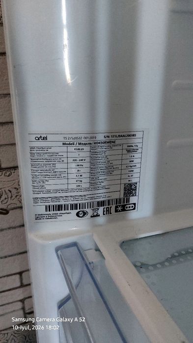 Artel HD430RWENE Inverter No Frost muzlatgich (nosoz)