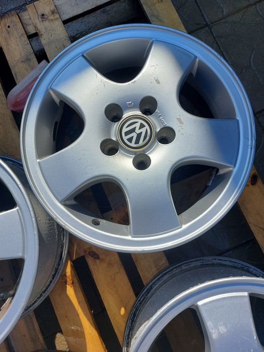 4ри бр алуминиеви джанти 14цола 5×100; ет 38; 57.1мм,оригинални,немски