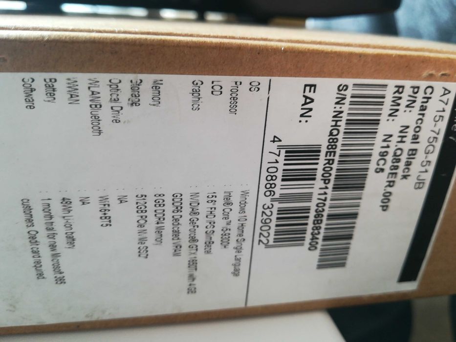 Ноутбук Aser Aspire