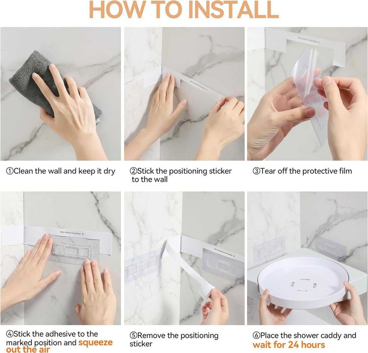 Raft pentru depozitare dus, Rotativ 360°,  Permite scurgerea apei