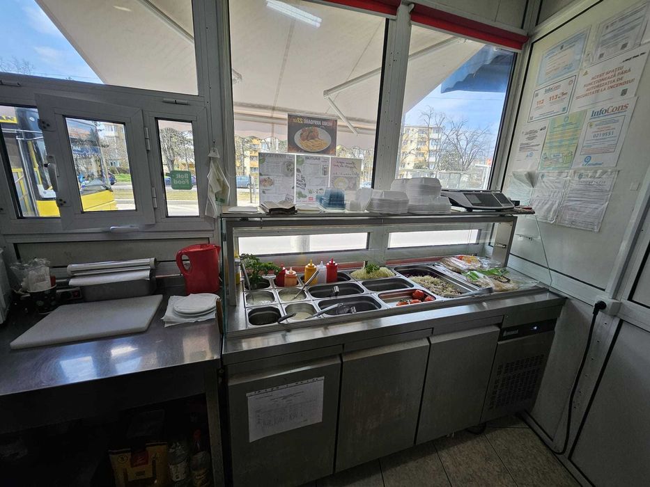 FAST FOOD complet utilat + firma activa, vad bun