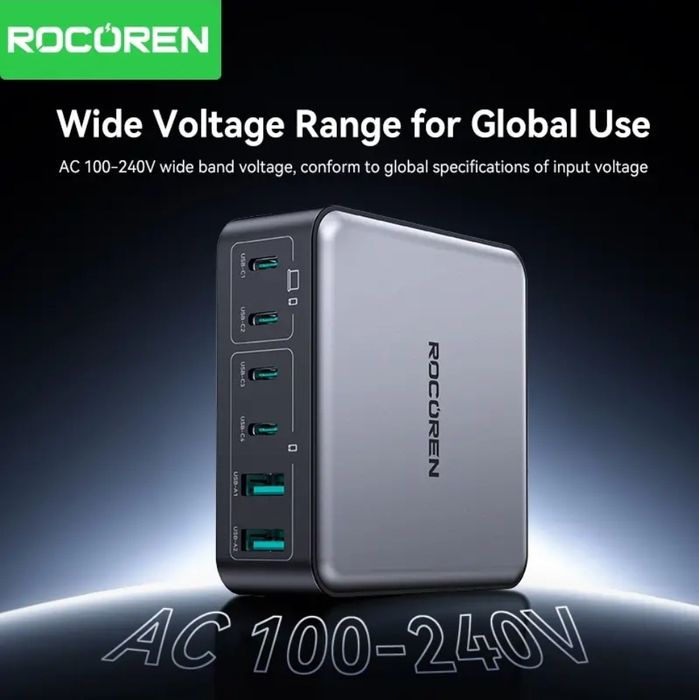 Rocoren 200w (Ugreen) зарядная станция настольная