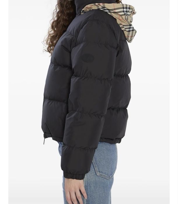 Burberry пуховик с потайным капюшоном