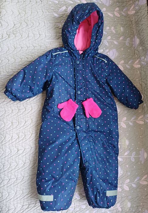 Зимен гащеризон и яке за момиче (98-104)