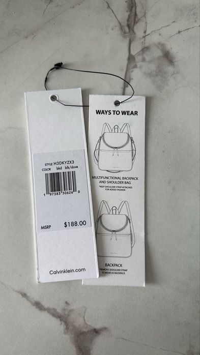 Рюкзак от бренда Calvin Klein, оригинал