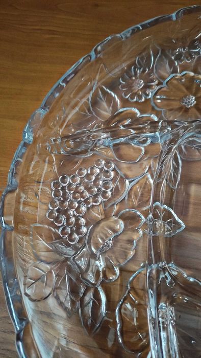 Масивно и голямо плато за разядки от кристално стъкло