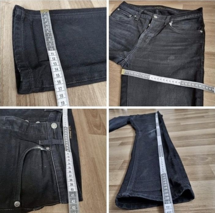 Pantaloni / Blugi Nudie Jeans, Bumbac Organic - Barbati - W32/L34