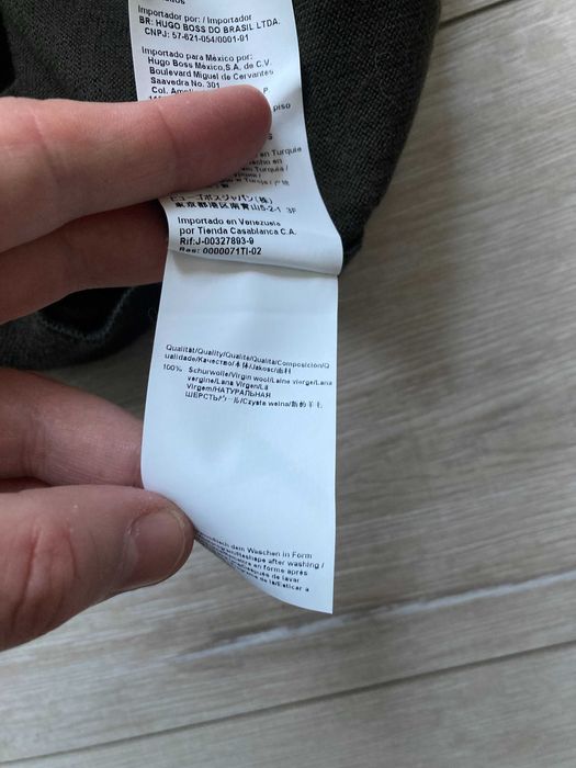 Hugo Boss BOTTO  Finest Italian Yarn кафяв вълнен пуловер размер XXL