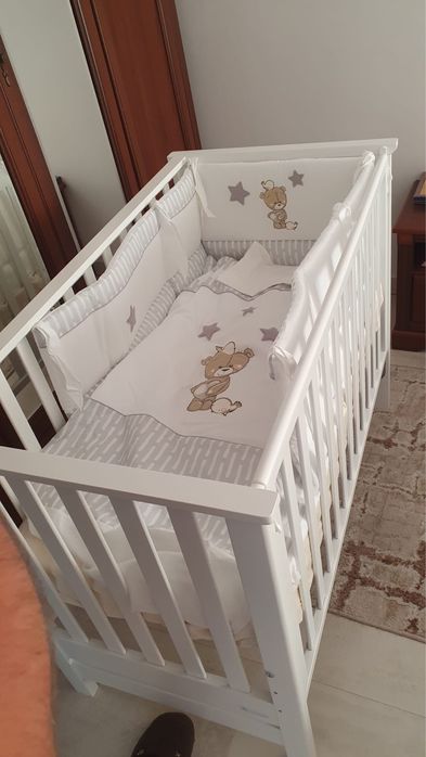 Patut Cosleeping Azzurra 3 in 1,saltea, suport antireflux+accesorii