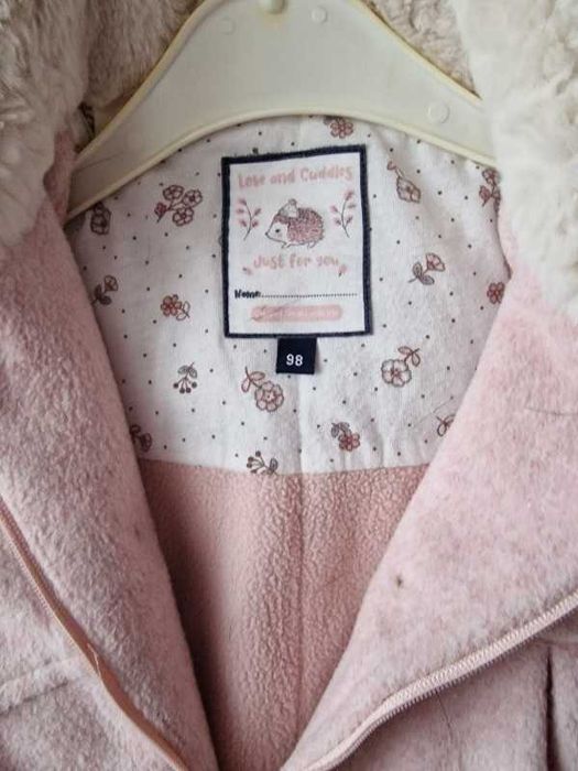 Palton fetite roz marimea 98