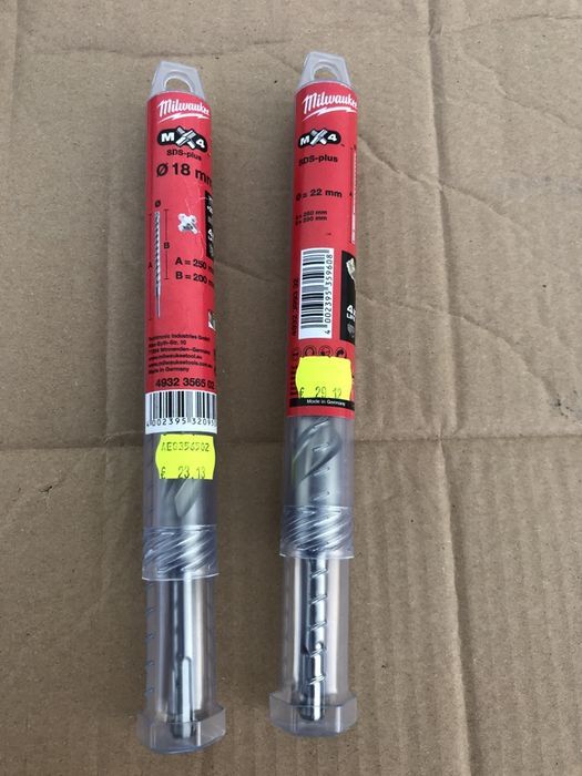 Burghie Milwaukee MX4 Sds Plus 18x250mm si 22x250mm