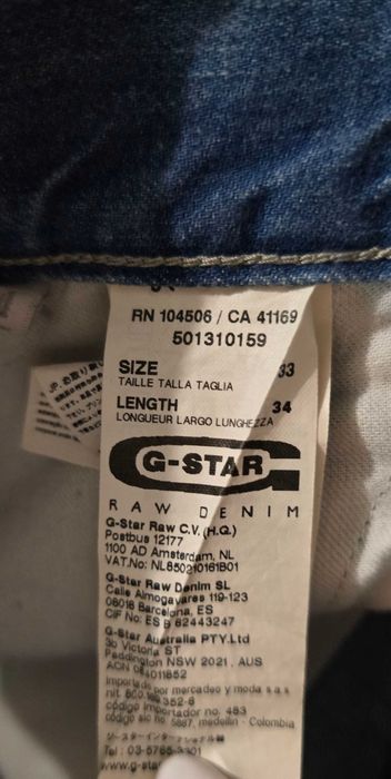 G-star raw W/33-мъжки дънки (х-825)