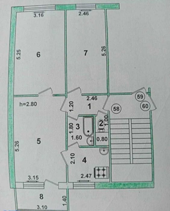 ЧИЛАНЗАР 3 ком.   18-квартал парламент   ID:Q