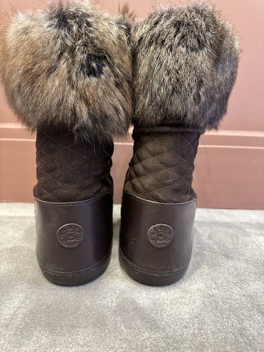 Cizme zapada piele Massimo Dutti, mas. 37, blana naturala