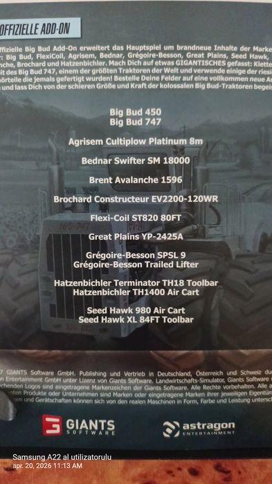 Farming Simulator 2017 Big Bud DLC