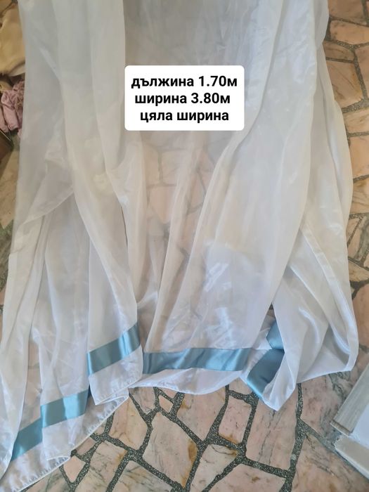 бели пердета два броя