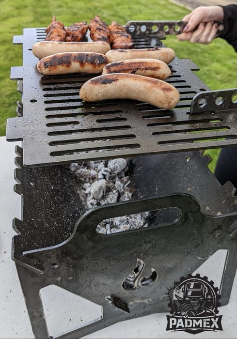 Gratar demontabil BBQ grill din otel 3mm