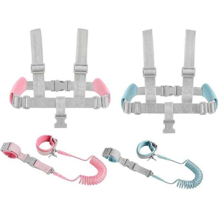 Регулируем детски колан с предпазна гривна, 2 в 1, за безопасност