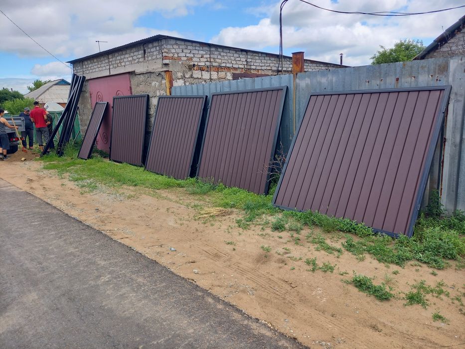 Заборы ворота проф лист  сайдинг качественные