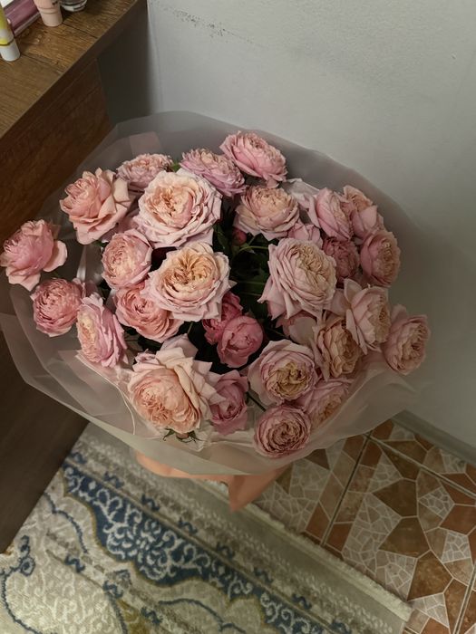 Цветы куплено пару часов назад