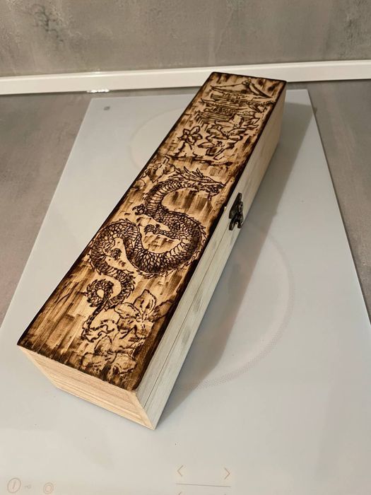 РЪЧНА ИЗРАБОТКА - Damascus VG10 "suminagashi" кухненски нож