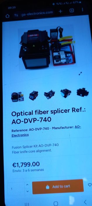 Aparat sudura fibra optica