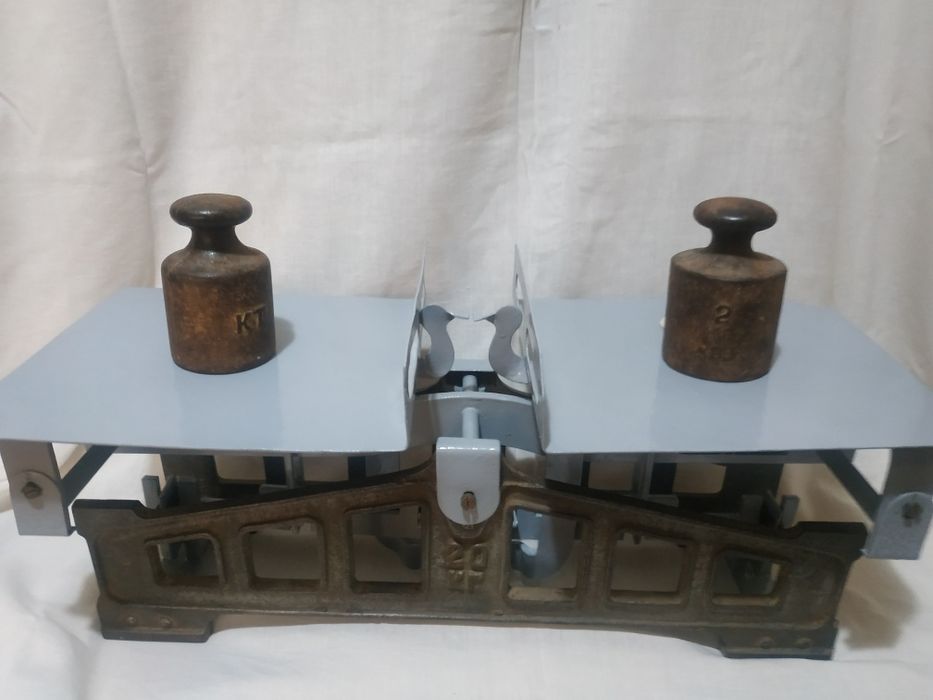 Антиквариат.. Весы 20 кг 1952 года послевоенные. СССР.