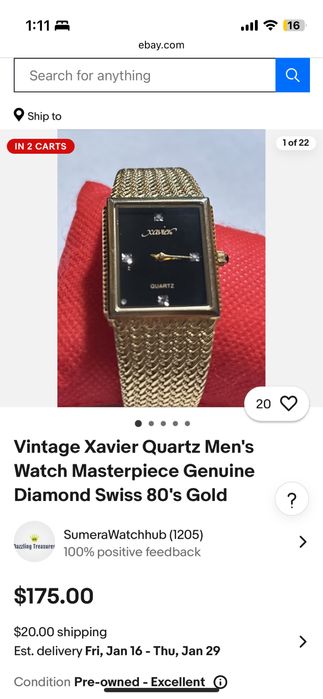 Vintage Xavier – мъжки часовник | 90-те | Discontinued