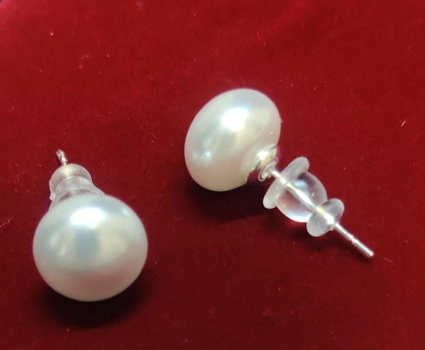 Жемчужные серьги пусеты
