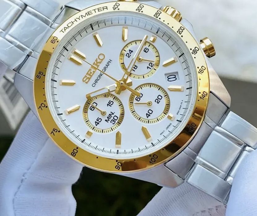 Чисто Нов Мьжки Часовник Seiko Spirit SBTRO24 Chronograph