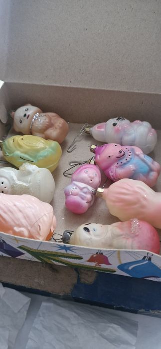 Ёлочные игрушки в наборе 9 штук