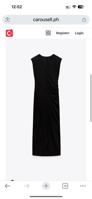 Нова черна рокля Zara- S