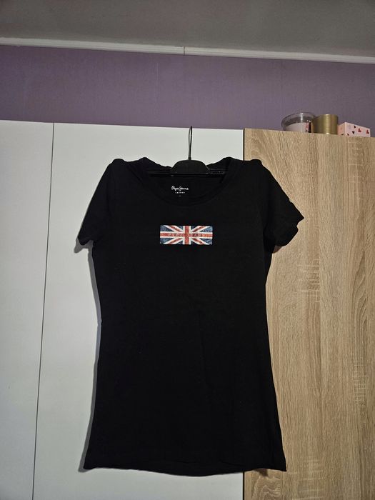 Черна оригинална тениска Pepe Jeasn