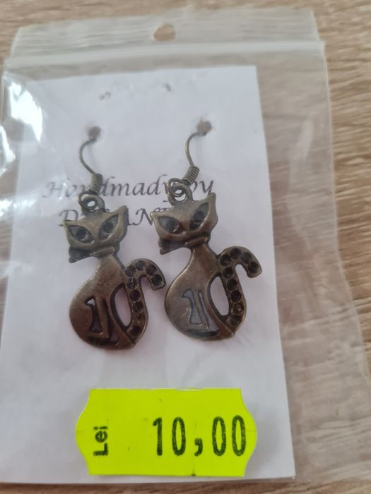 Cercei culoare aramă