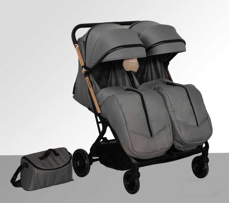 Коляска для двойняшки эгизаклар учун