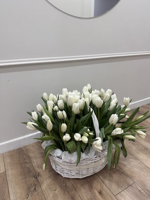 Цветы Тюльпаны свежие