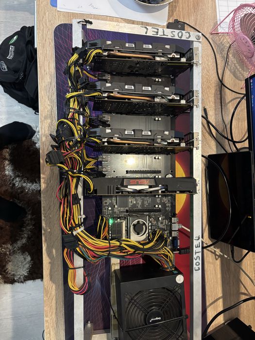 Rig minat crypto 4x Nvidia P 106