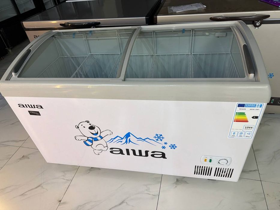 Морозильник верхний части стекло 350 литров ларь