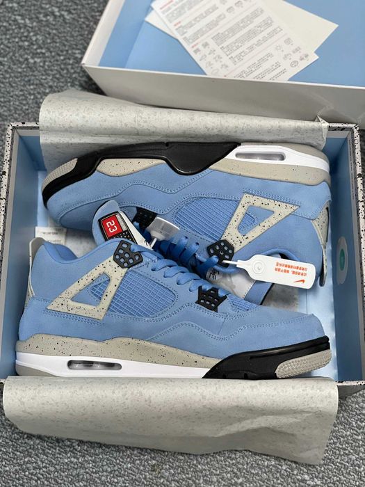 Nike Jordan Retro 4 University Blue Мъжки Дамски Маратонки 36-47