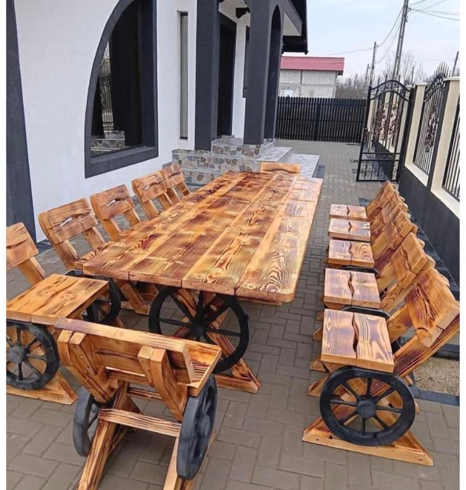 Leagan rustic din lemn / balansoar lemn