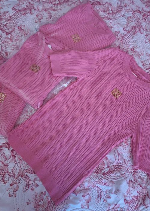 Пуловер с къс ръкав